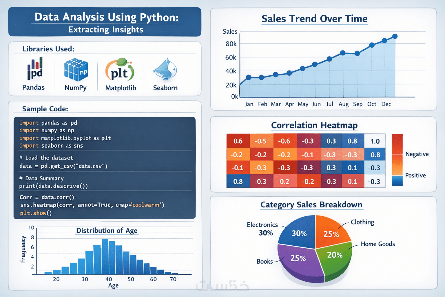 تحليل البيانات باستخدام Python واستخراج Insights احترافية - خمسات