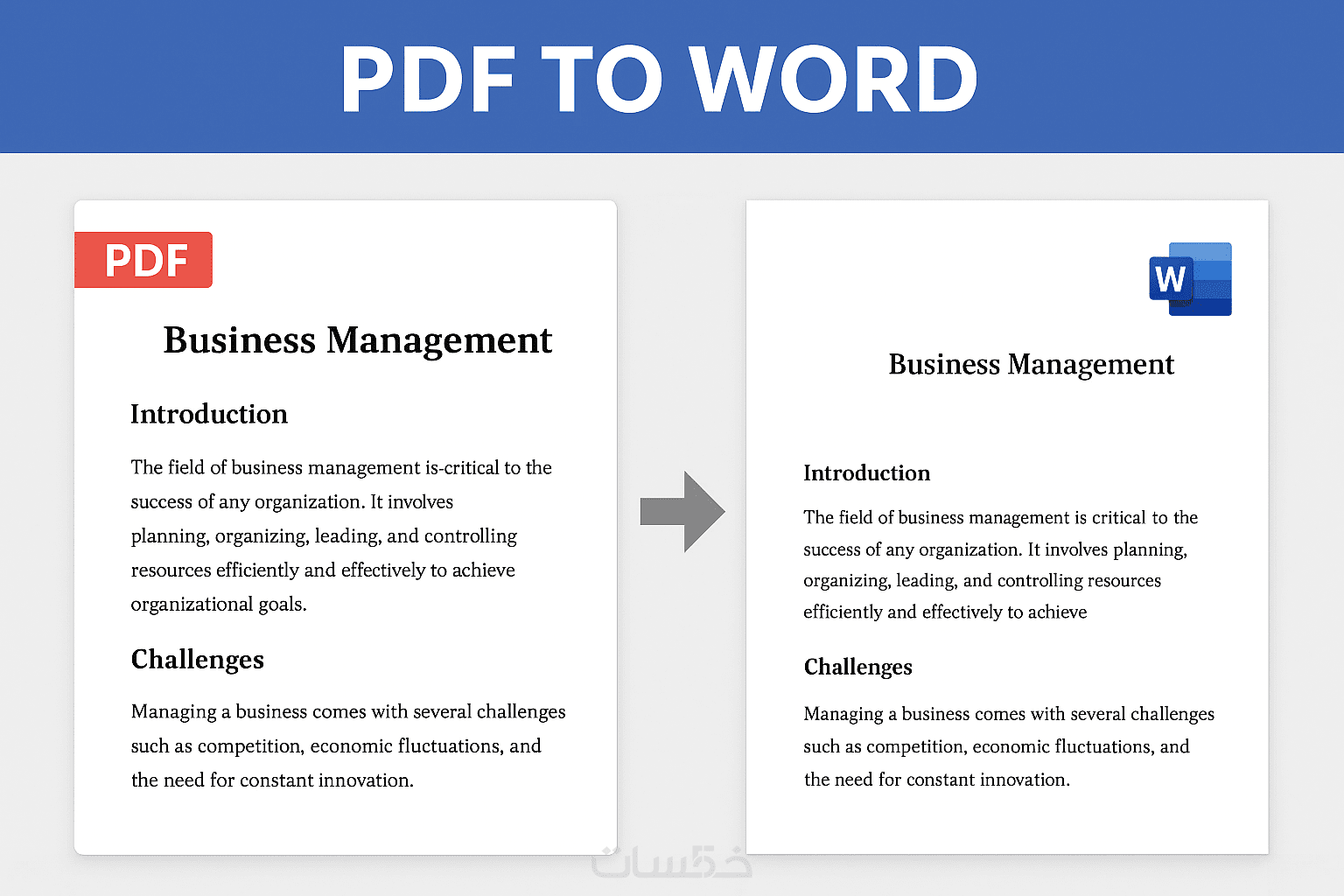سأحول لك ملف PDF إلى Word أو العكس مع الحفاظ على التنسيق - خمسات
