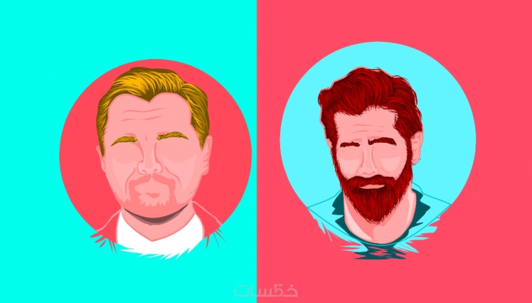 سأقوم برسمك بطريقة ال vector art - خمسات