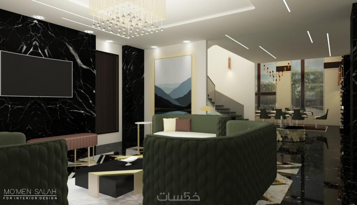 تصميم داخلي ( ديكور ) برنامج 3Ds Max خمسات