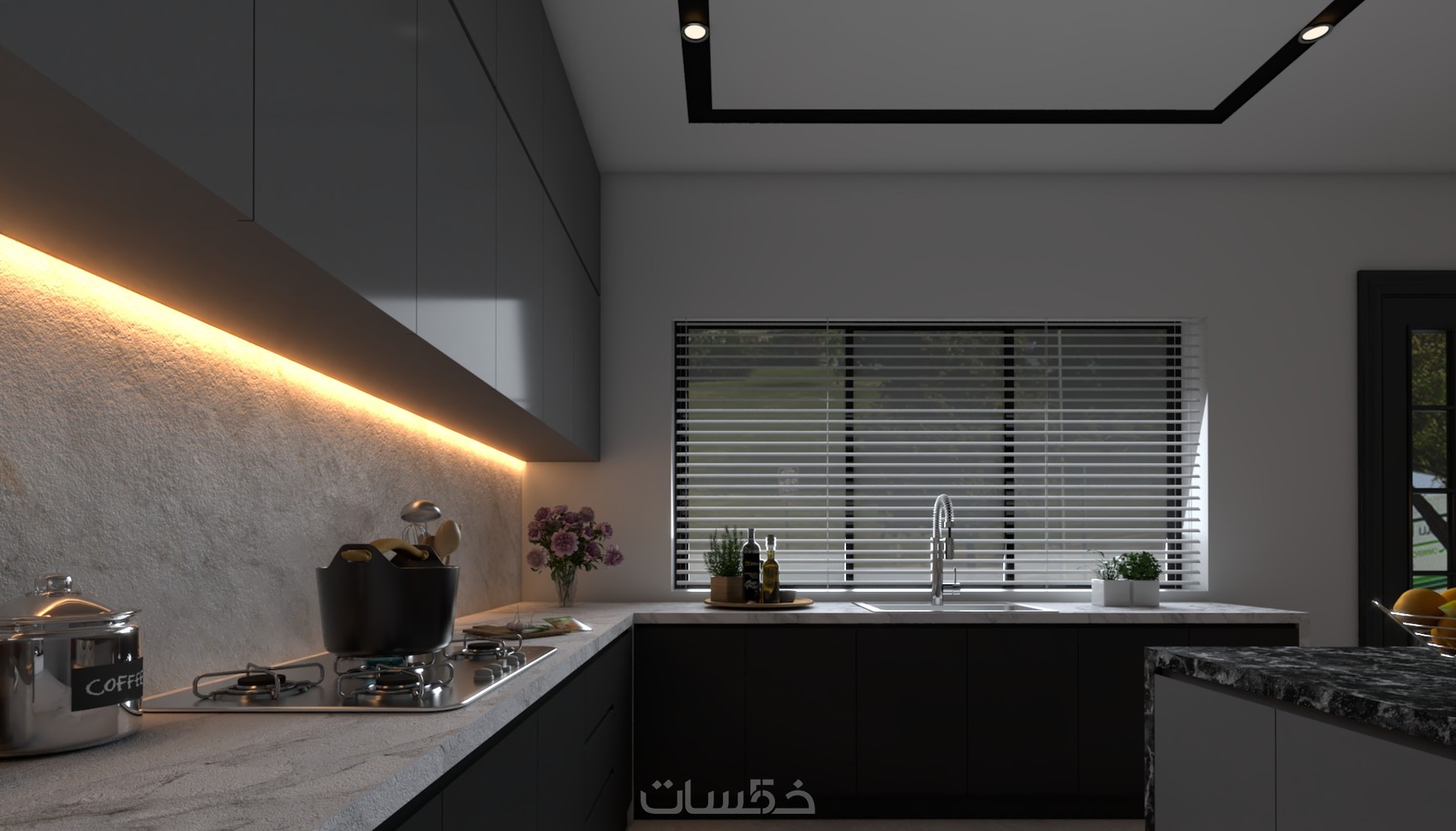 تصميم مطبخ عصري modern kitchen design - خمسات