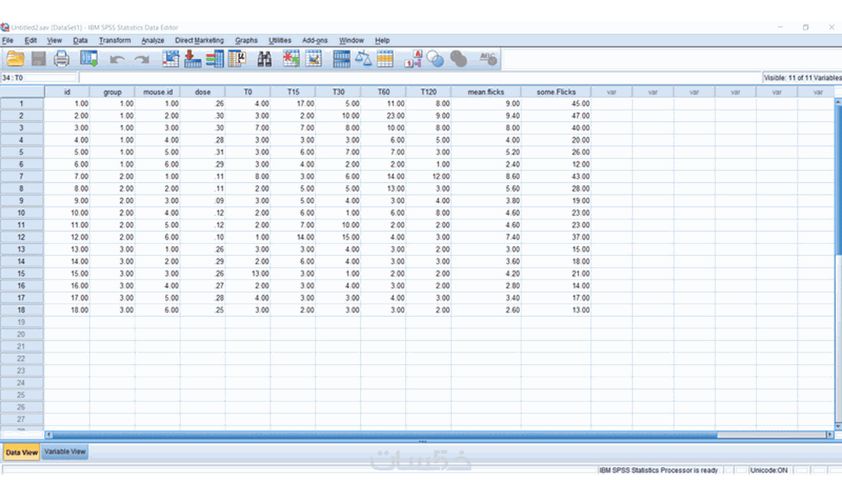 تحليل بيانات احصائي بإستخدام تطبيق SPSS - خمسات