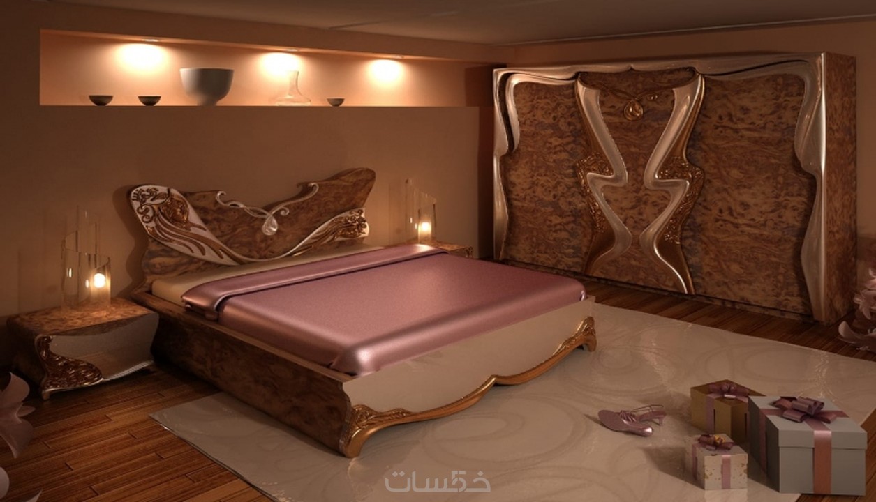 عمل تصميمات ديكور داخلي وخارجي وتصميم قطع أثاث خمسات