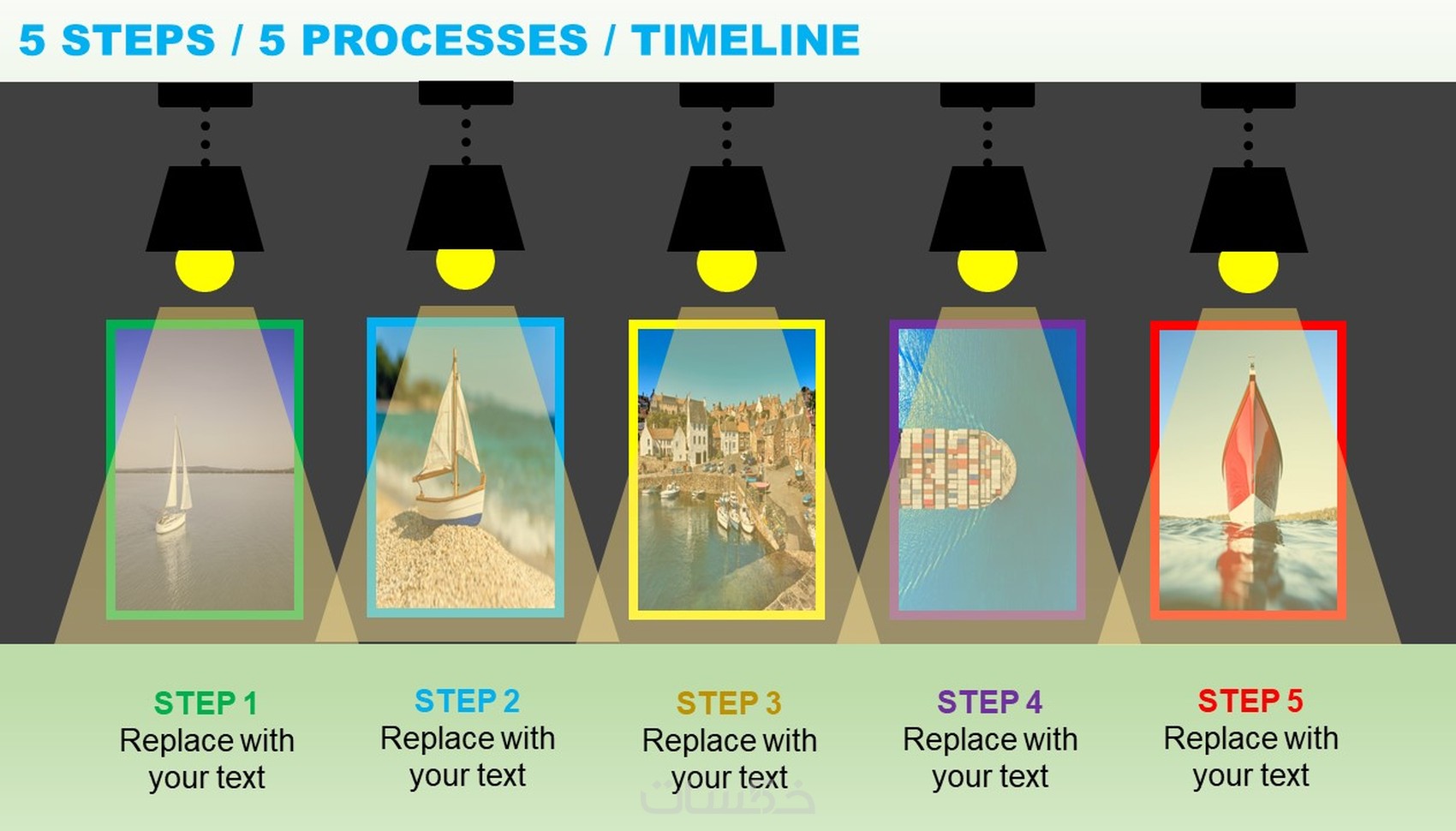 Powerpoint Ready Graphics PowerPoint Ready-made Bundle حزمة باور بوينت جاهزة - خمسات