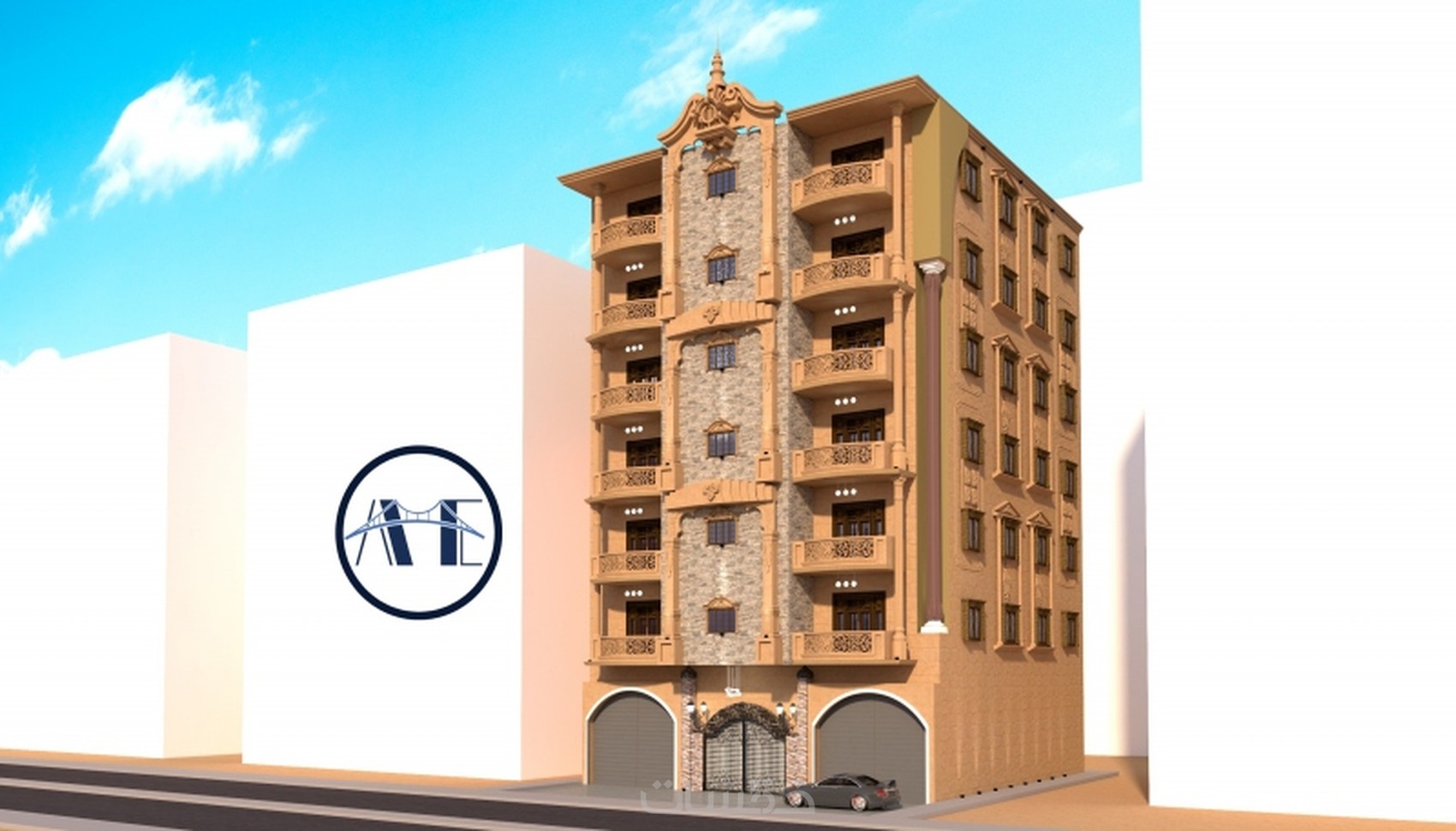ديكورات معمارية مودرن وكلاسيك بالمتر المربع خمسات
