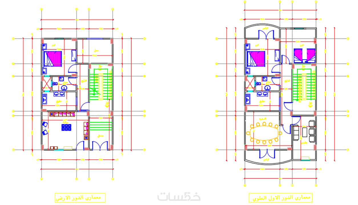 تصميم معماري وإنشائي في اسرع وقت وبدقة تامة خمسات