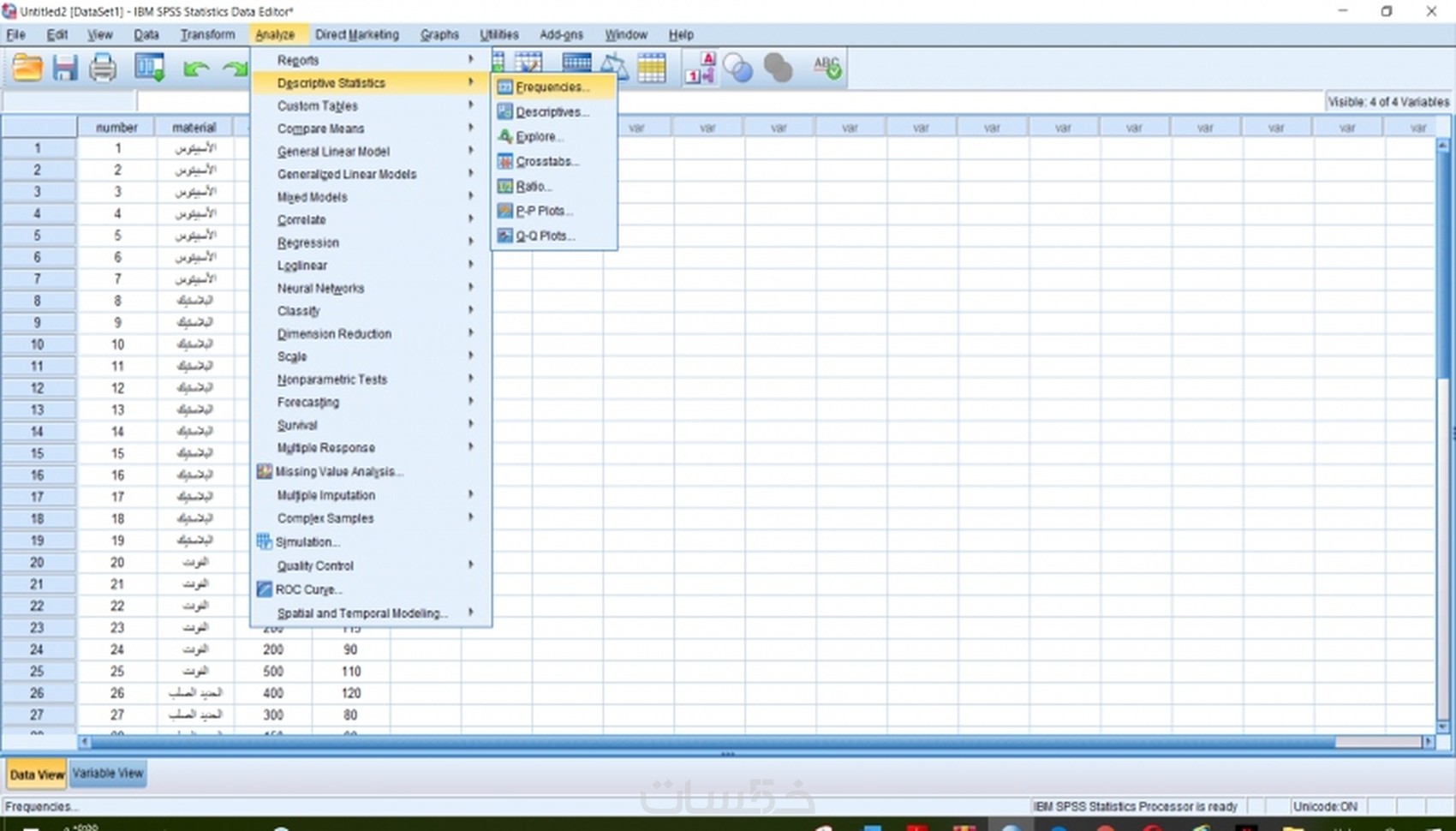 تحليل احصائي احترافي بواسطة برنامج SPSS - خمسات