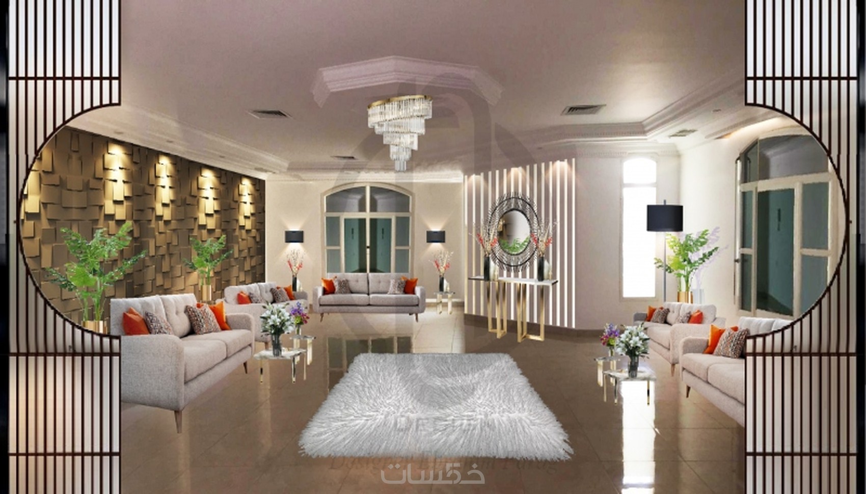 تصميم داخلي ديكور ثري دي - خمسات