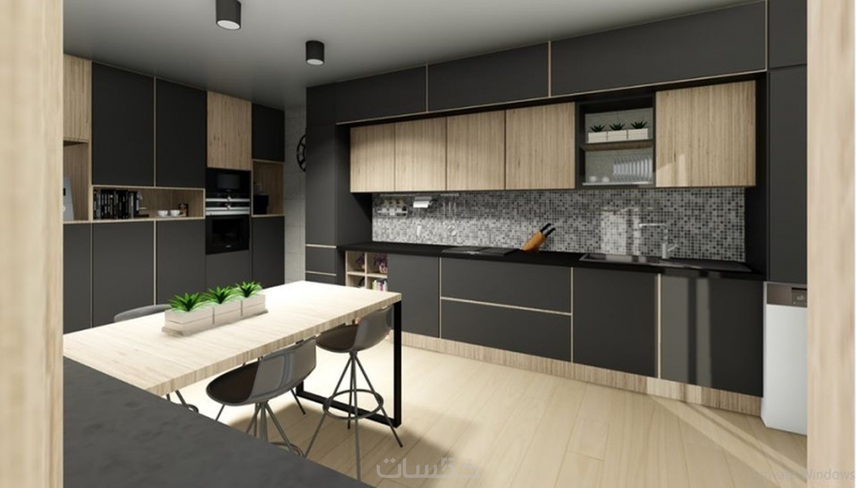 تصميم مطابخ عصرية باحترافية خمسات