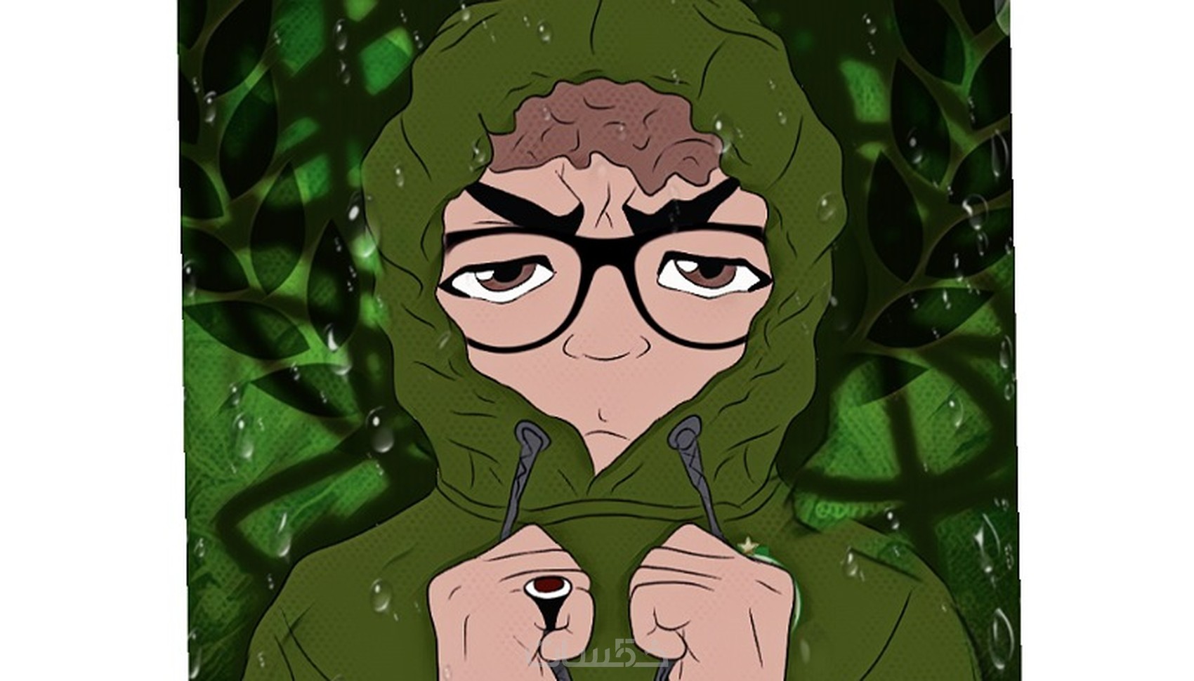 تصميم صورة كرتونية خمسات