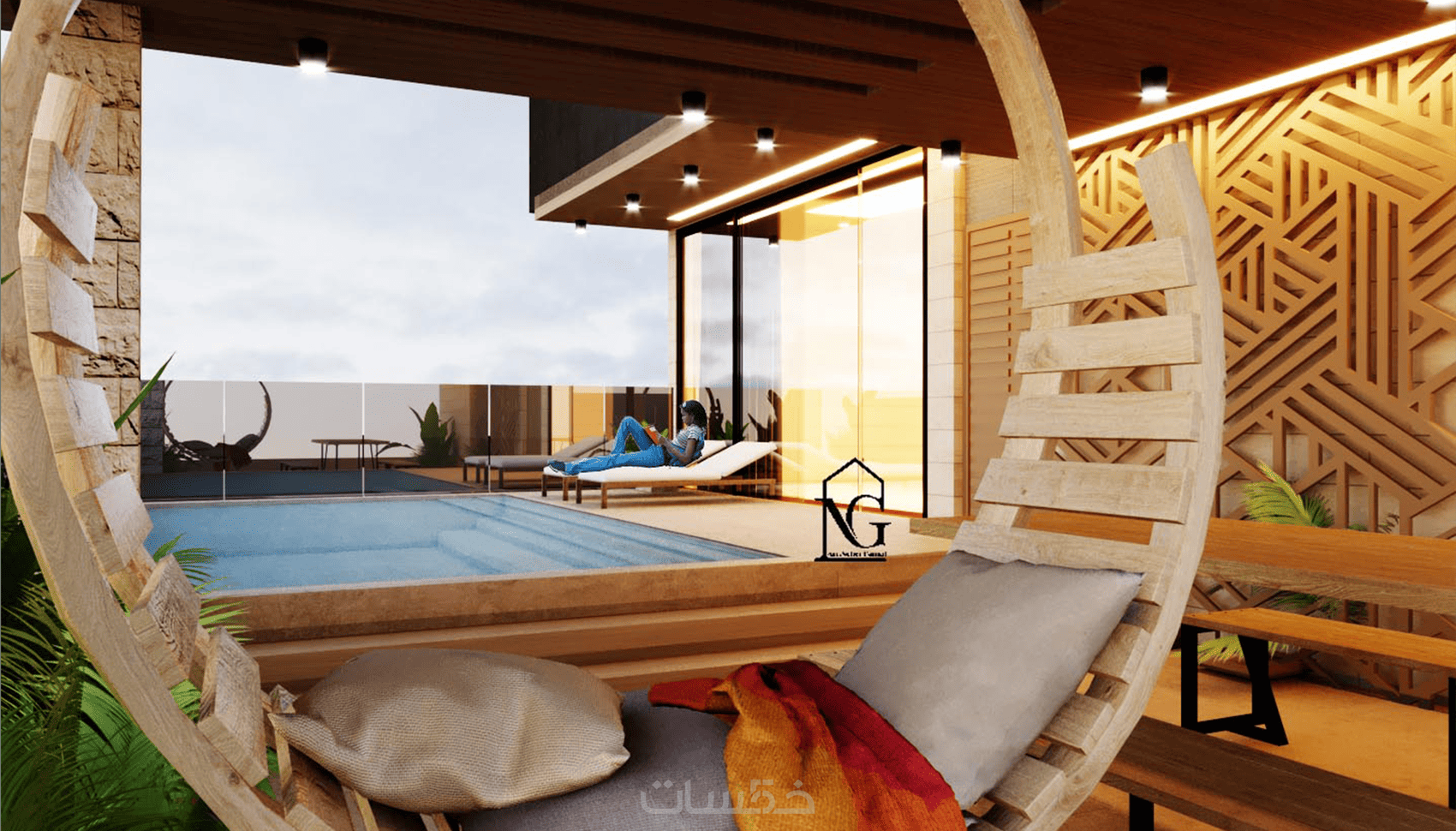 تصميمات معمارية ديكورات داخلية و خارجية - خمسات
