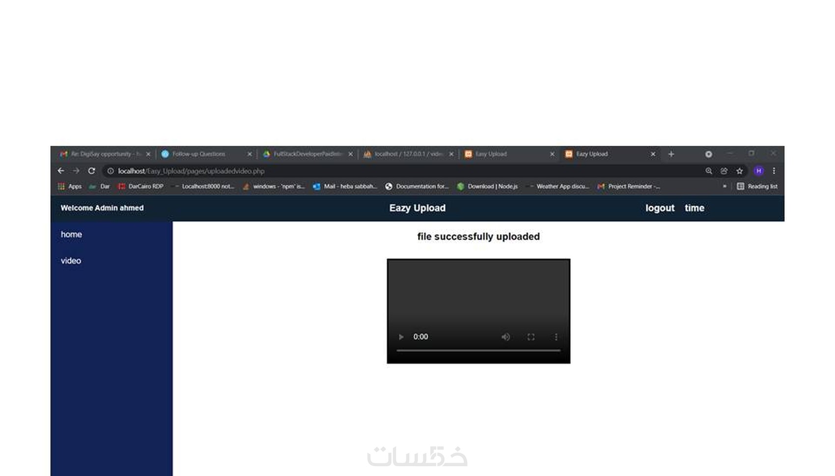 تصميم او برمجة موقع HTML+ CSS + JavaScript + PHP + MySql - خمسات