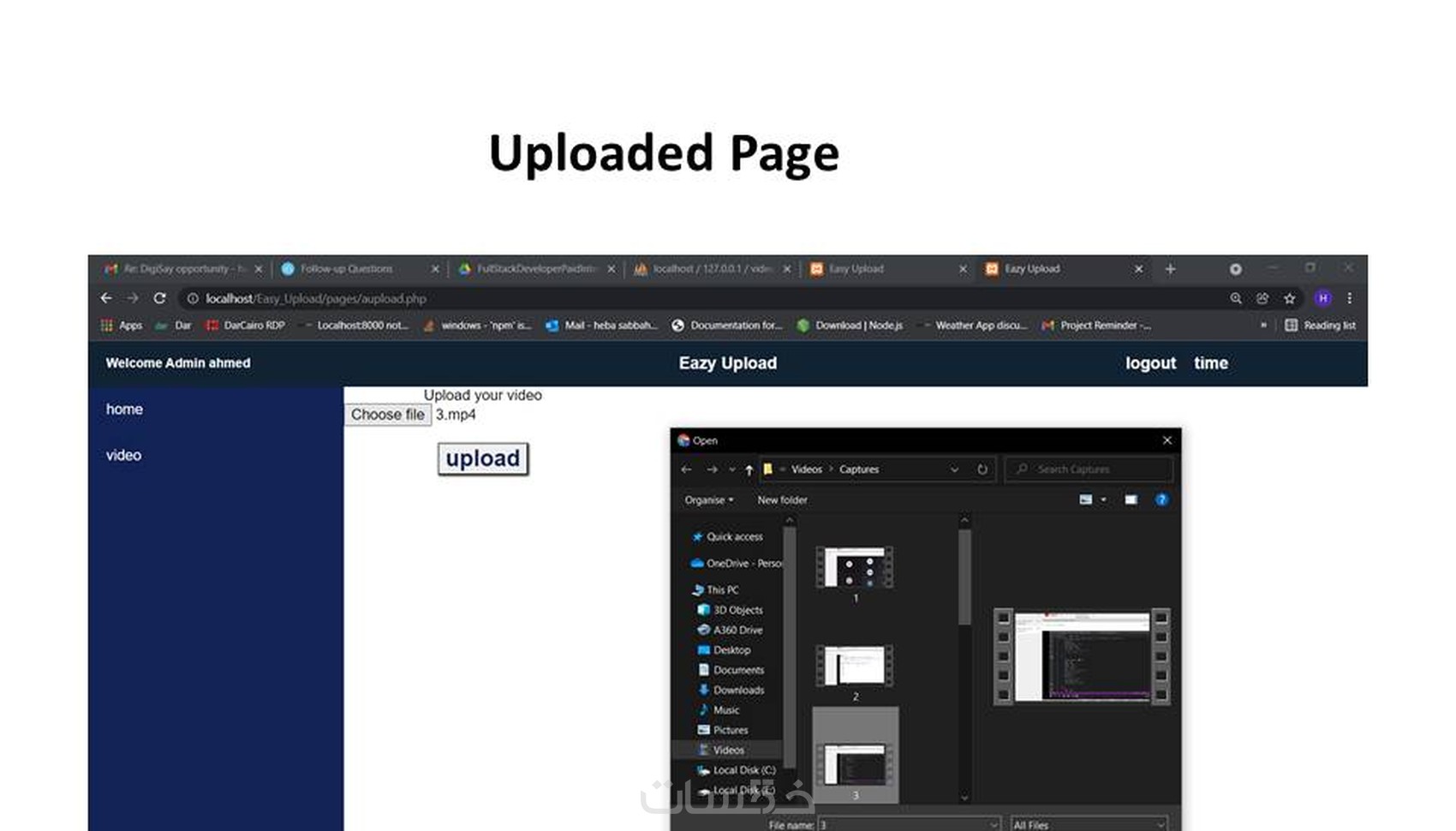 تصميم او برمجة موقع HTML+ CSS + JavaScript + PHP + MySql - خمسات
