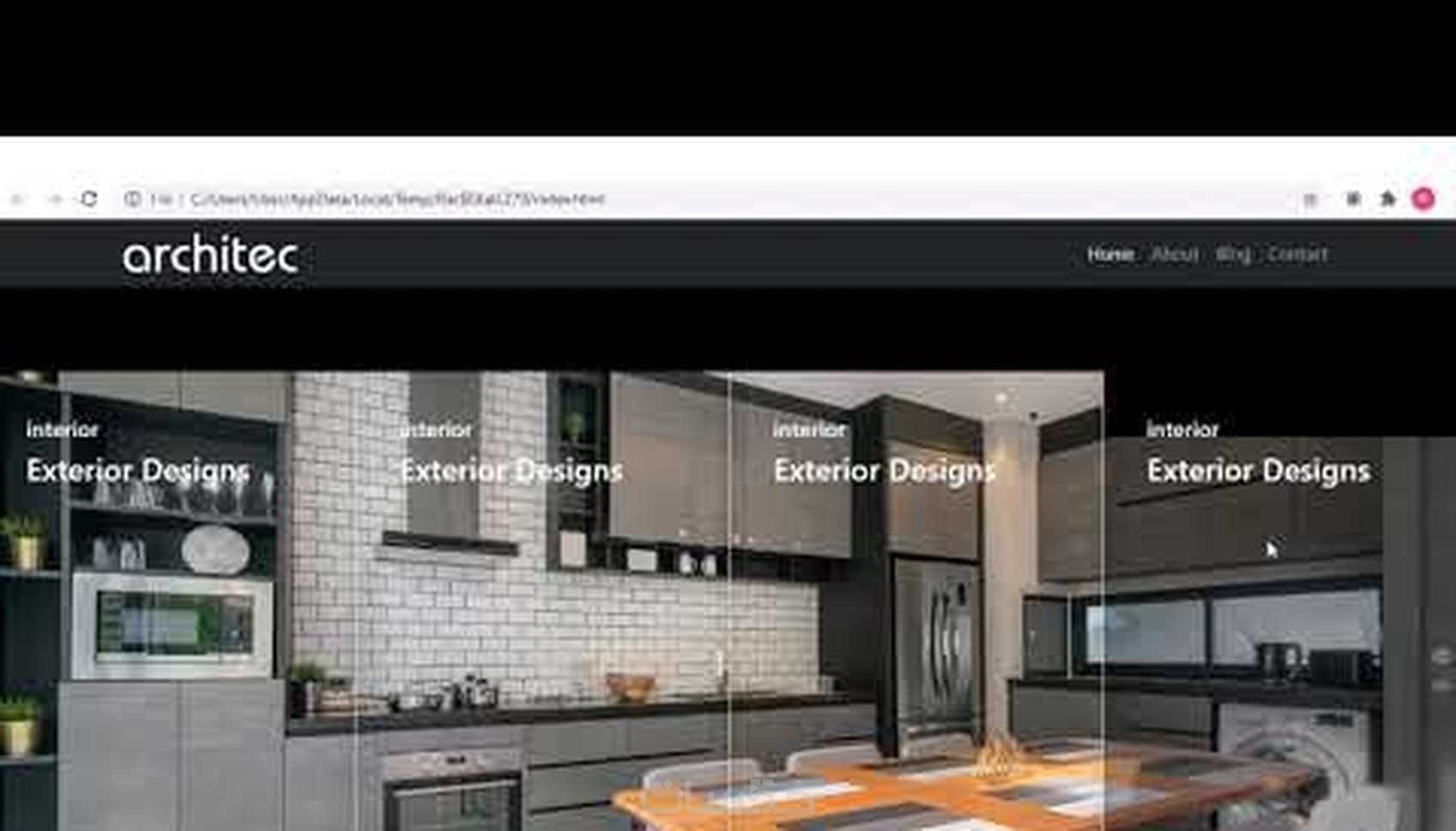 تصميم موقع ب Html ,Css ,Java Script(JS), JQuery ,BootStrap - خمسات