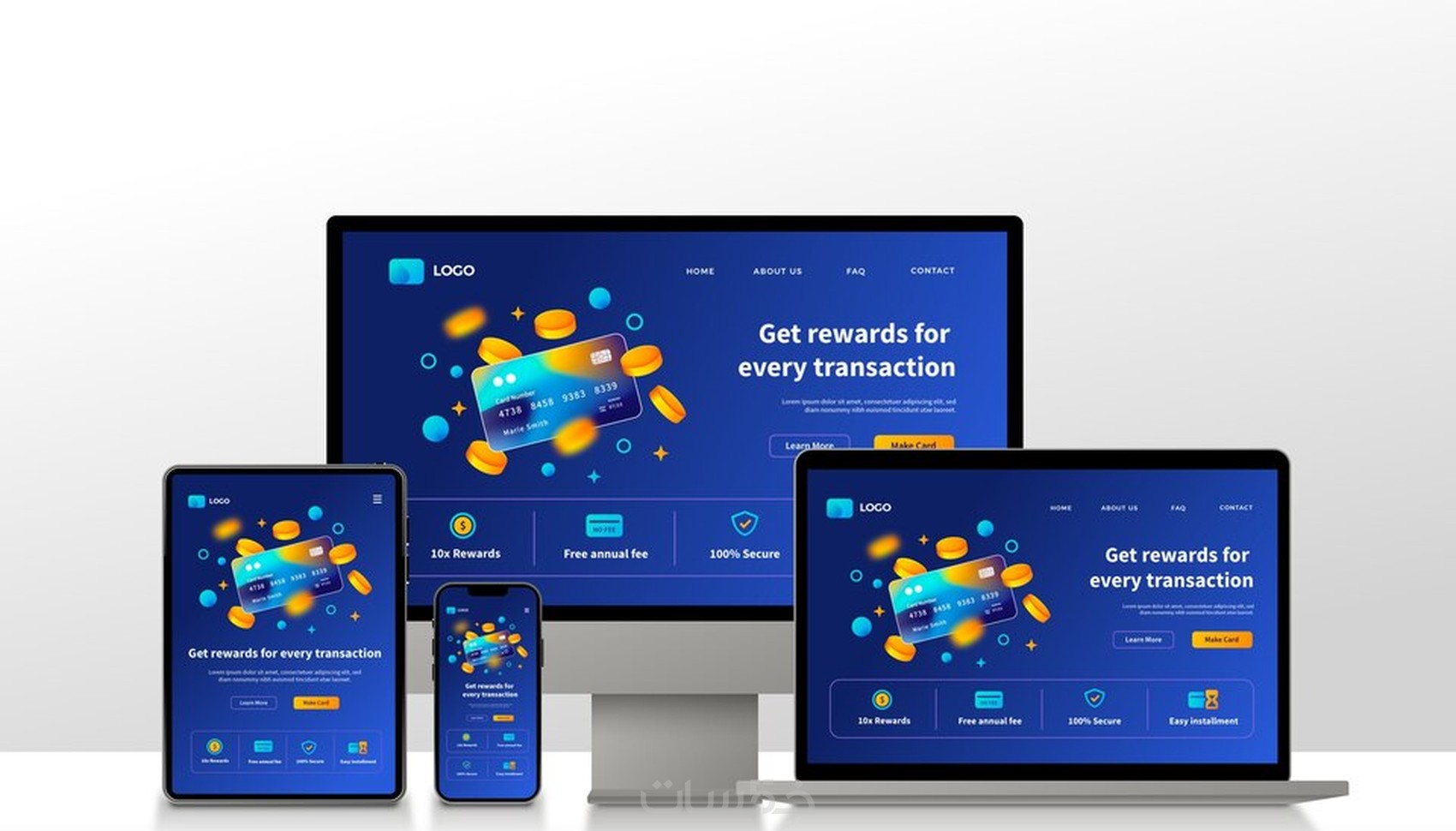 تصميم او برمجة موقع HTML+ CSS3 + JavaScript + PHP + MySql - خمسات