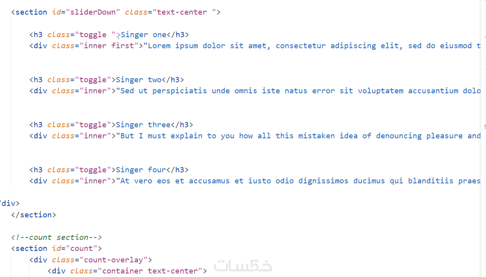 انشاء صفحة ويب ب HTML CSS JS ANGULAR متوافقه مع جميع الاجهزه - خمسات