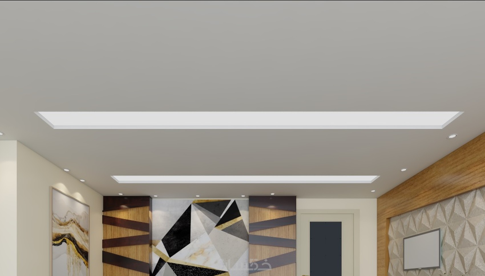 تصميم هندسي ثلاثي الابعاد وثنائي الابعاد خمسات