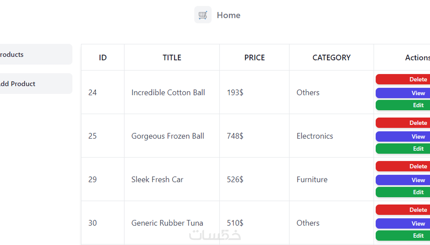 CRUD System باستخدام HTML CSS and JavaScript - خمسات