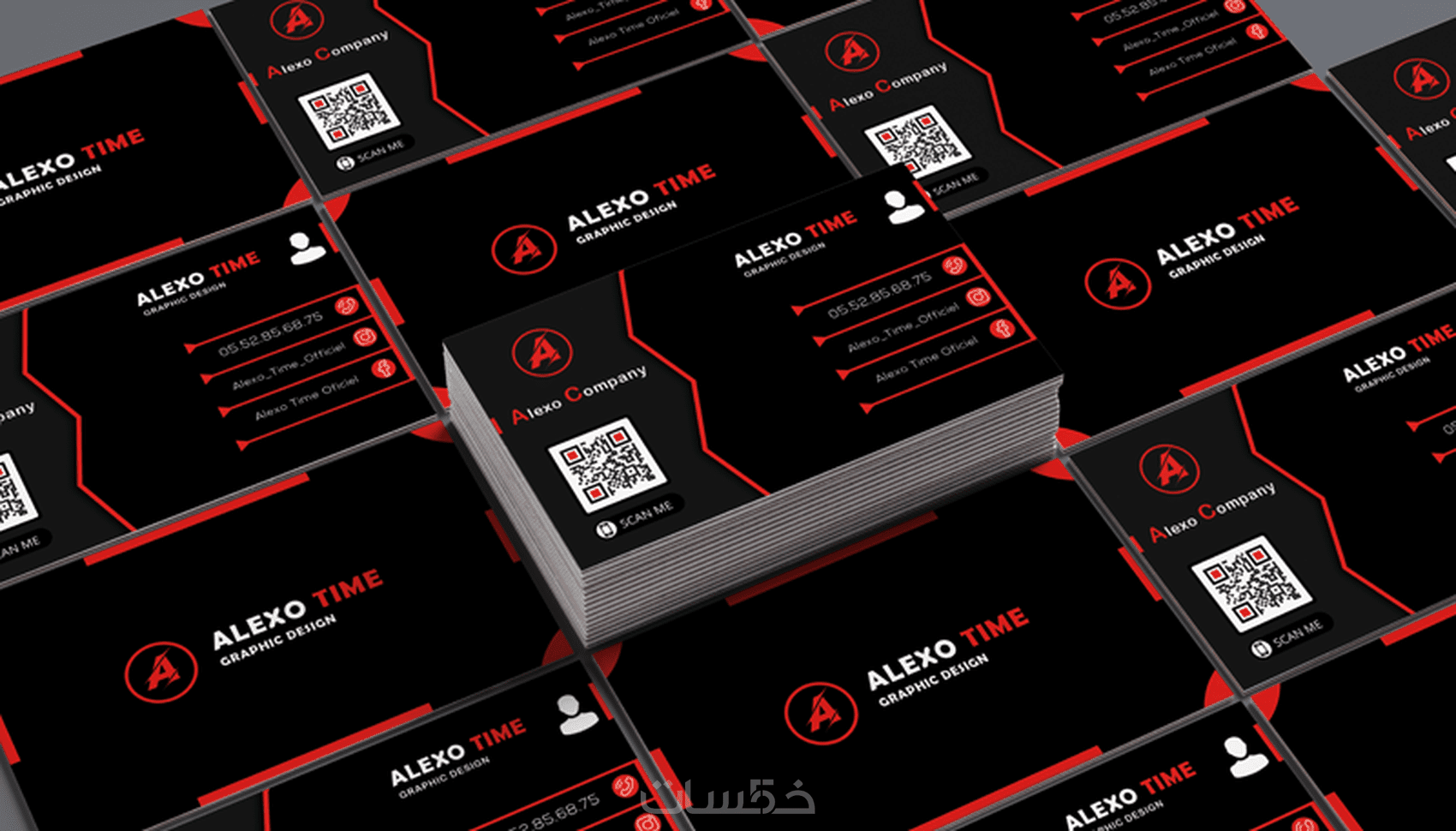 تصميم كارت شخصي احترافي ( business card ) - خمسات