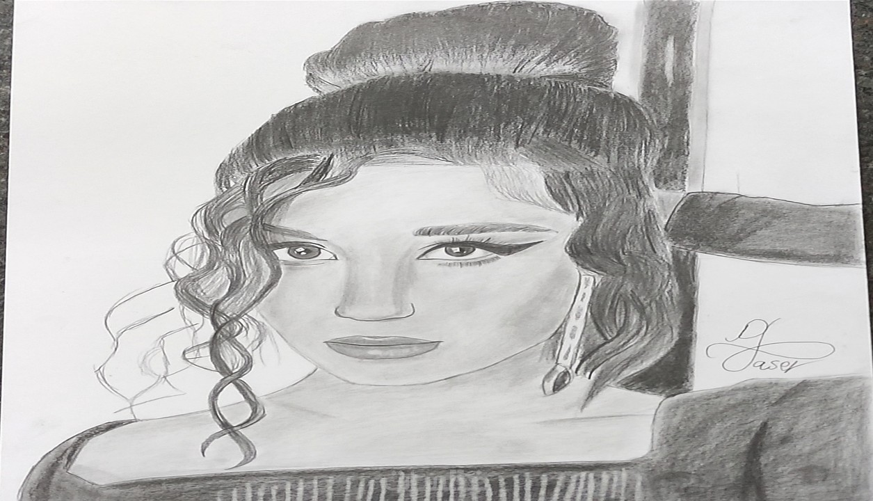 رسم بورتريه رصاص أيضا رسم بالفحم خمسات