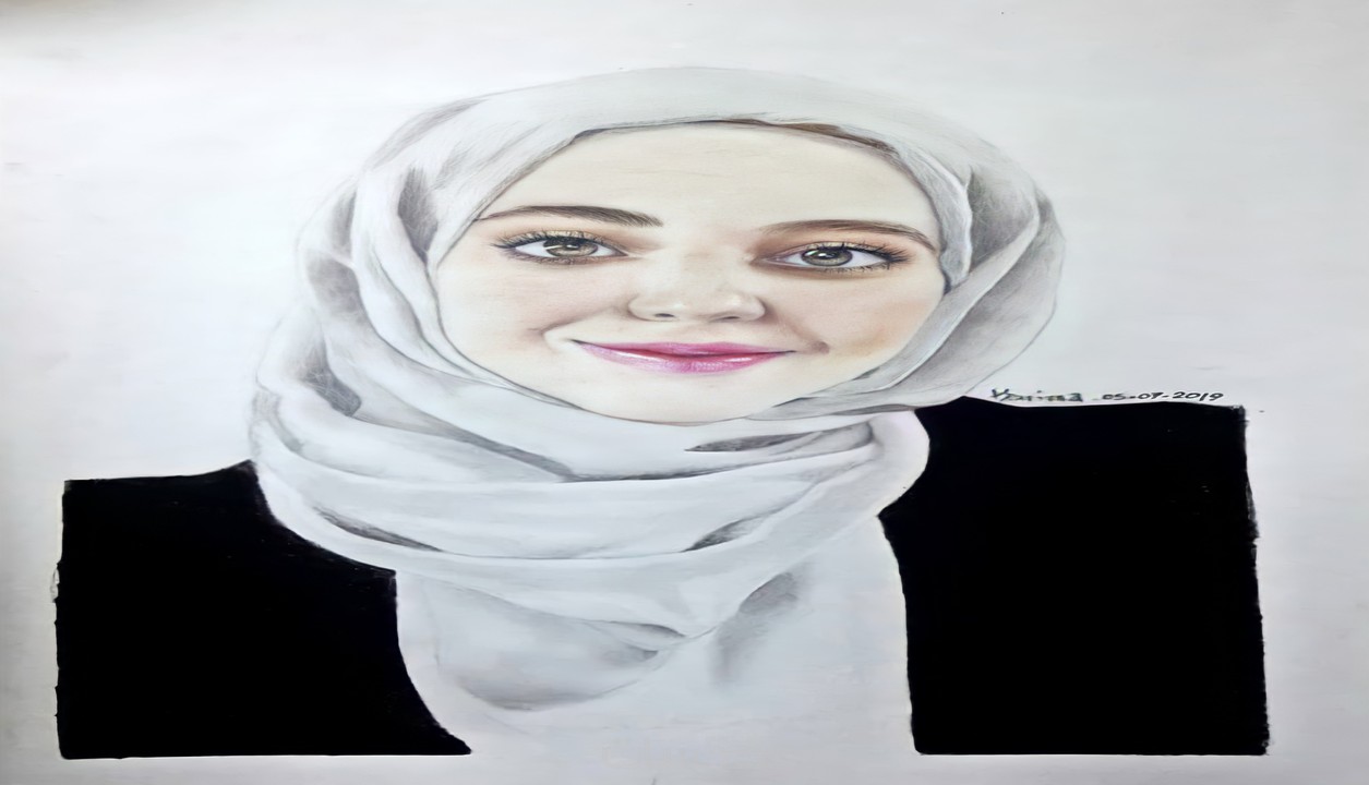 رسم بورتريه بالرصاص أو بالألوان خمسات