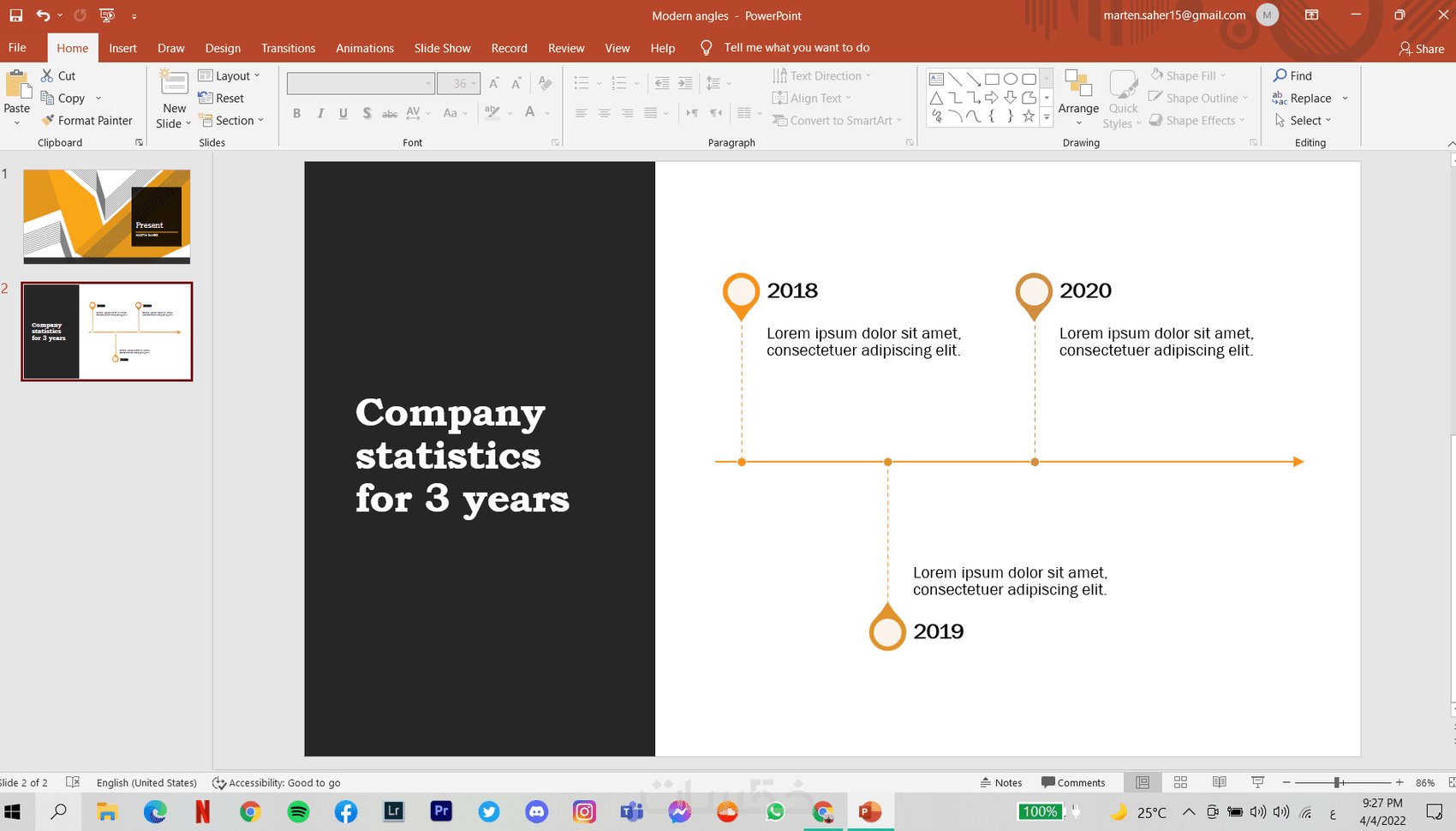 سأقوم بعمل ملف PowerPoint احترافى لك - خمسات