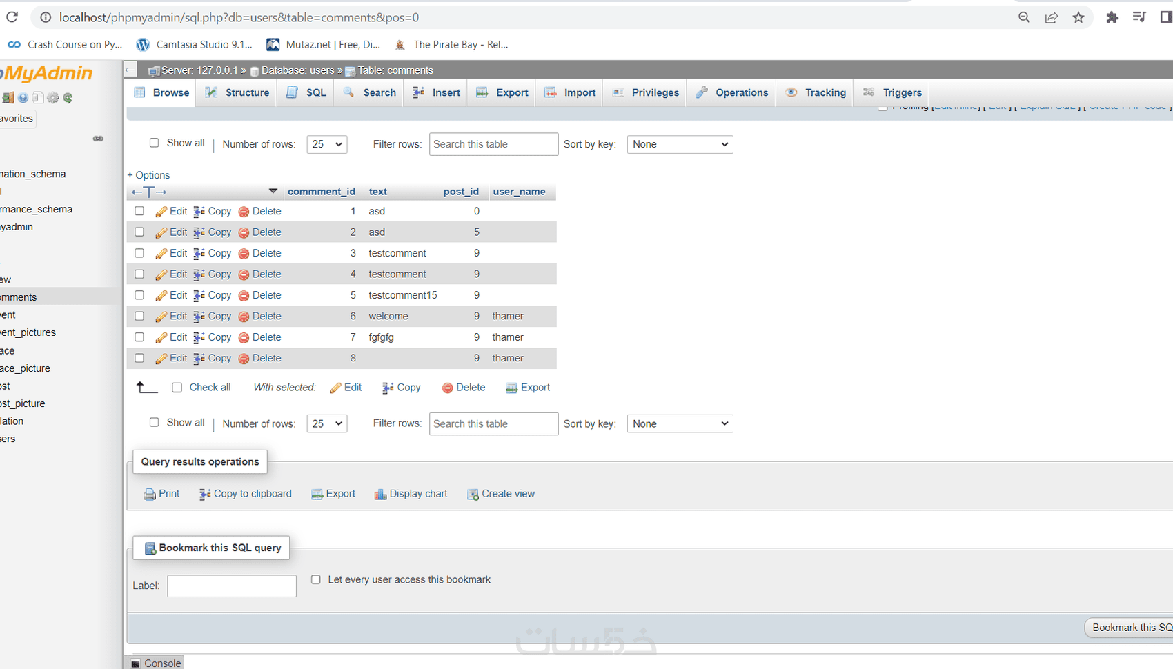 انشاء قاعدة بيانات باستخدام sql - خمسات