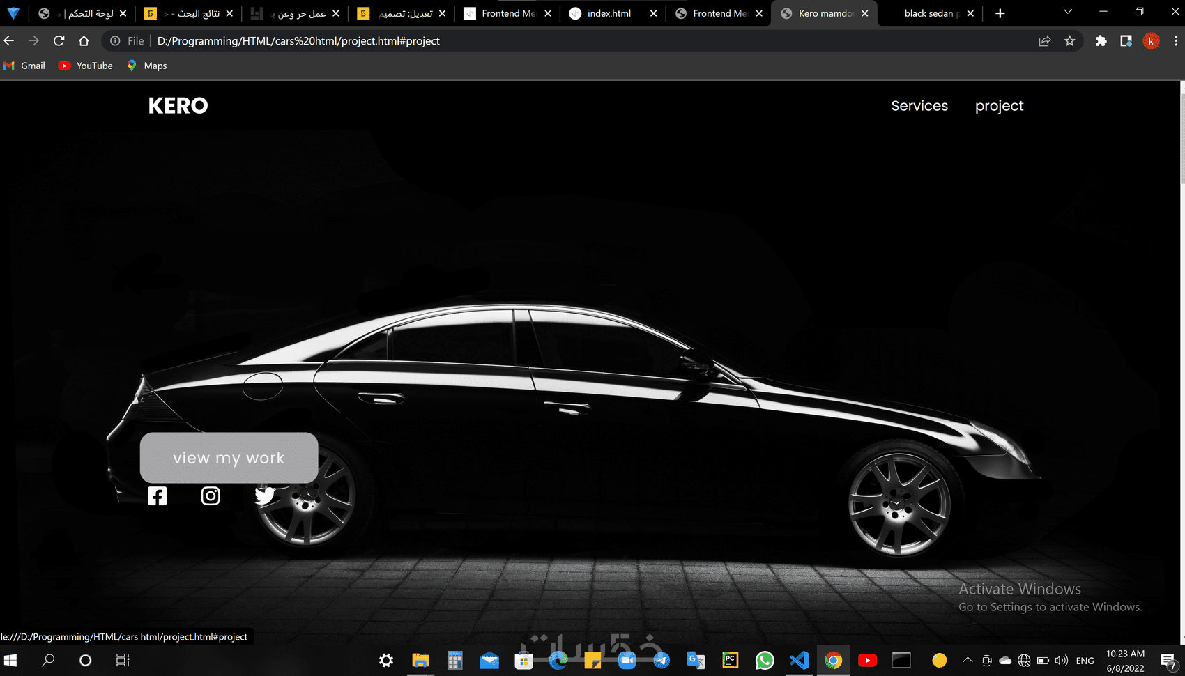 تصميم وبرمجه المواقع Html+ Css+ Javascript + Boot strapt - خمسات