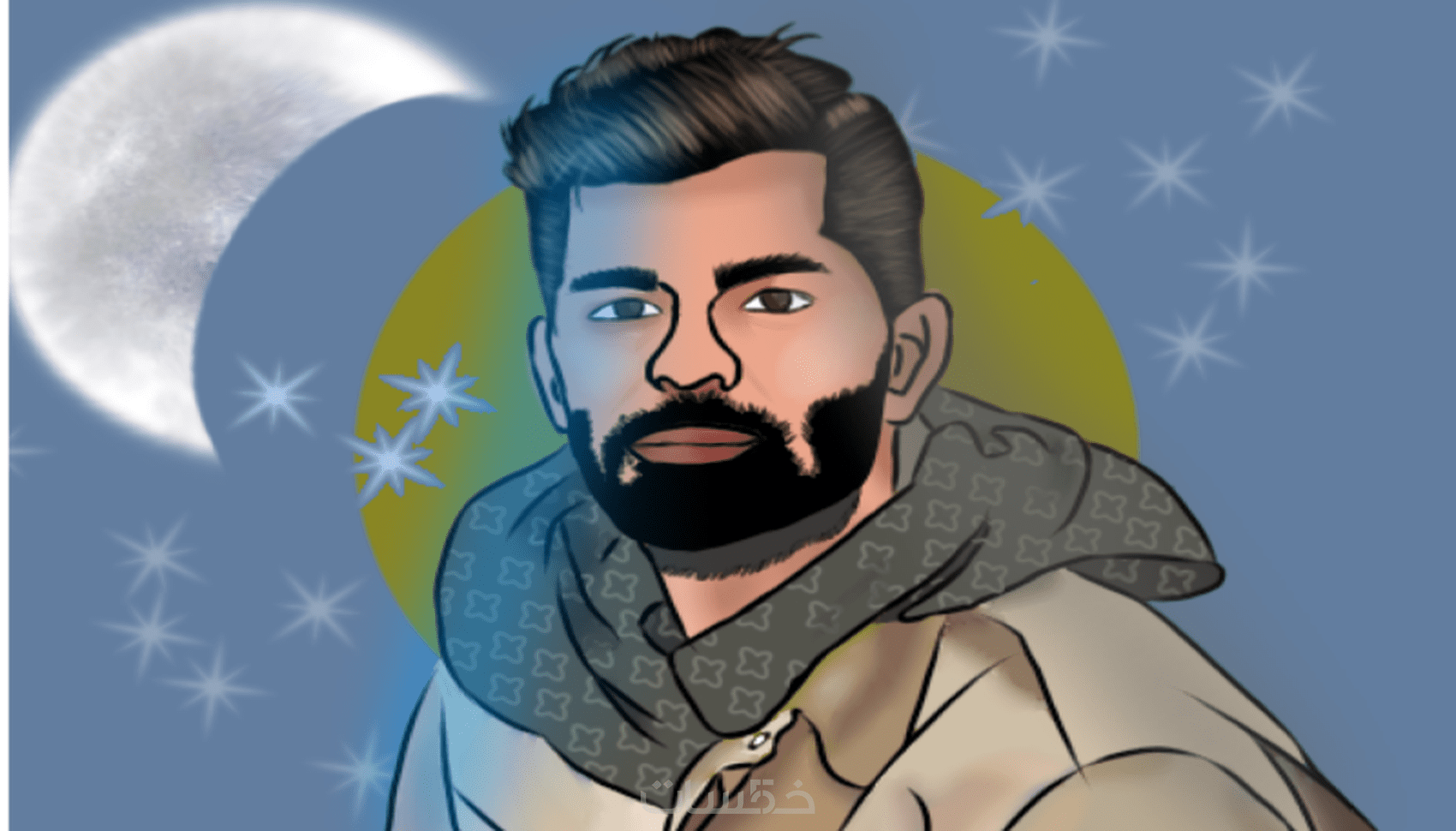 يمكنني رسم صورتك بأسلوب الvector art - خمسات