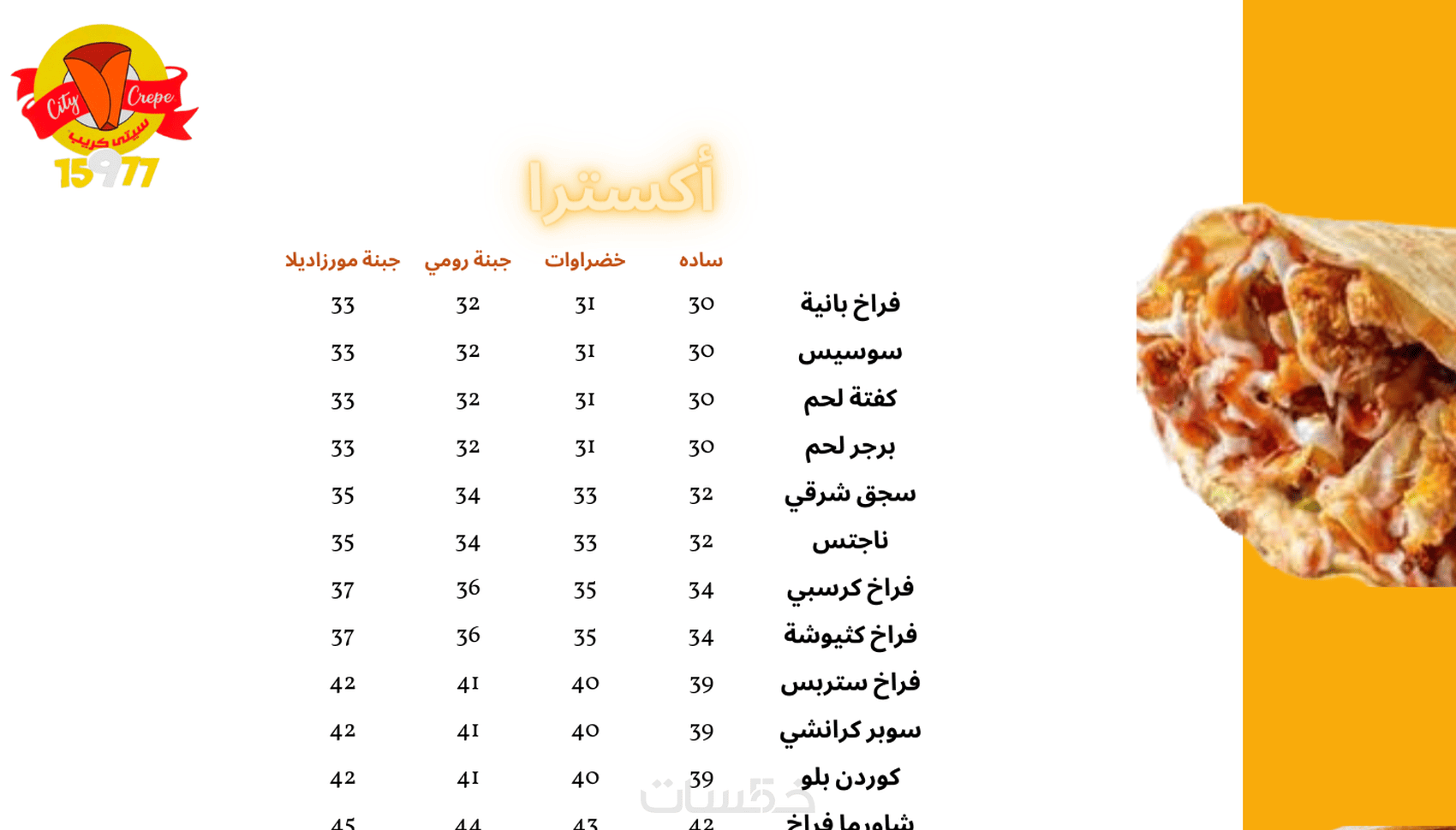 عمل تصميم مثالي مينو لمطعمك. - خمسات