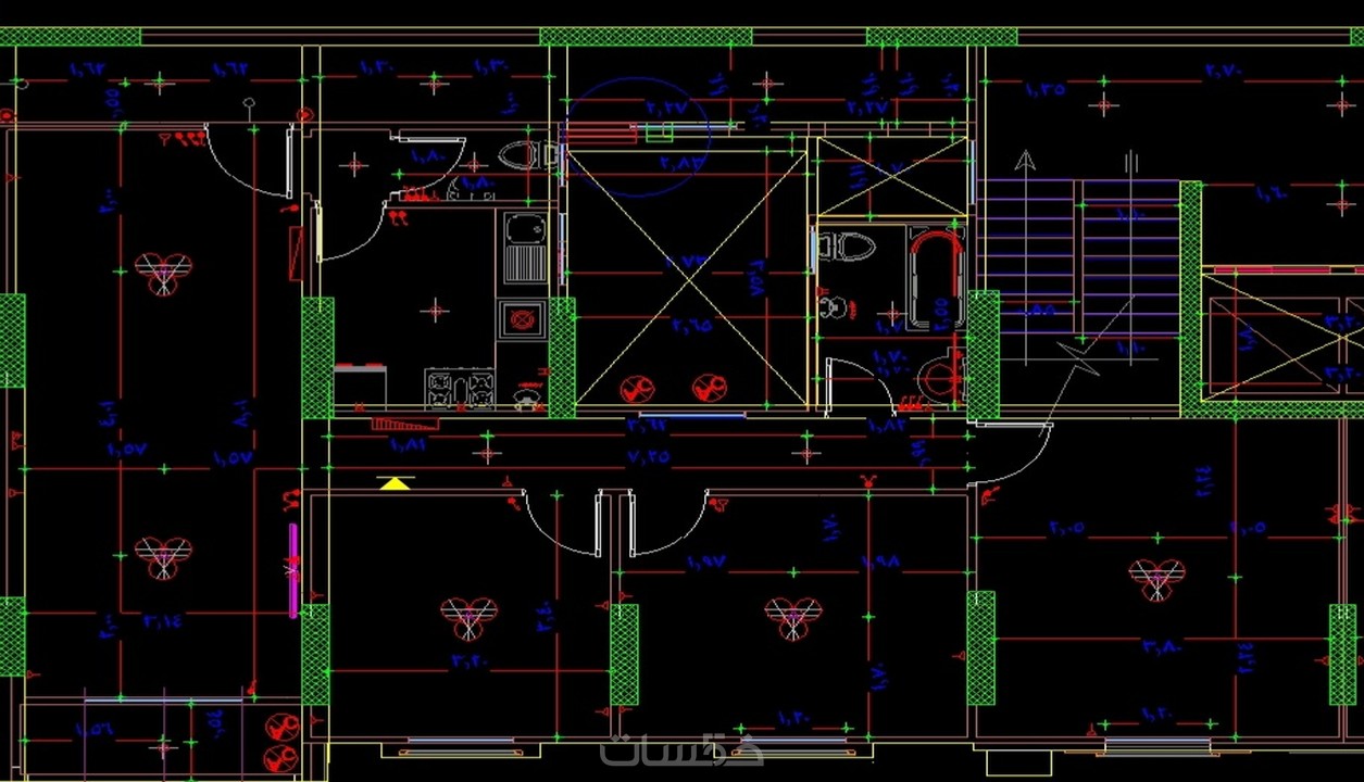 اعمال تصميم داخلي لاي مسطح و رسم المشروعات اتوكاد خمسات