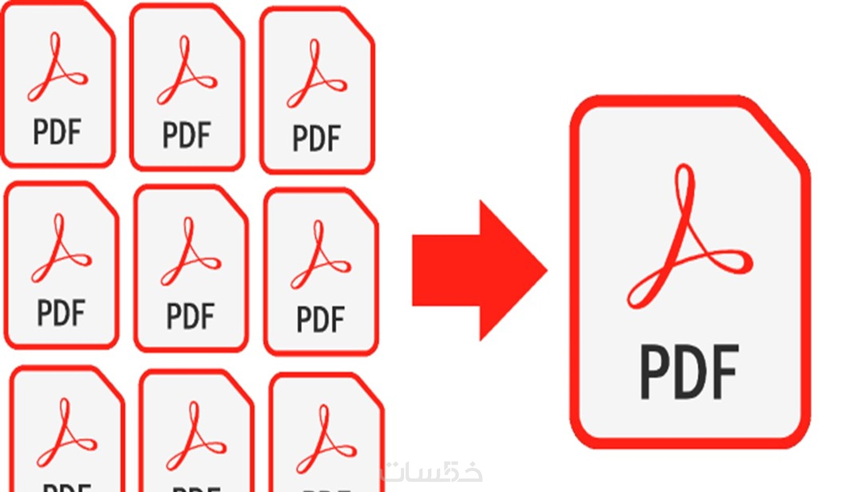 دمج او جمع عدة ملفات pdf في ملف pdf واحد. - خمسات
