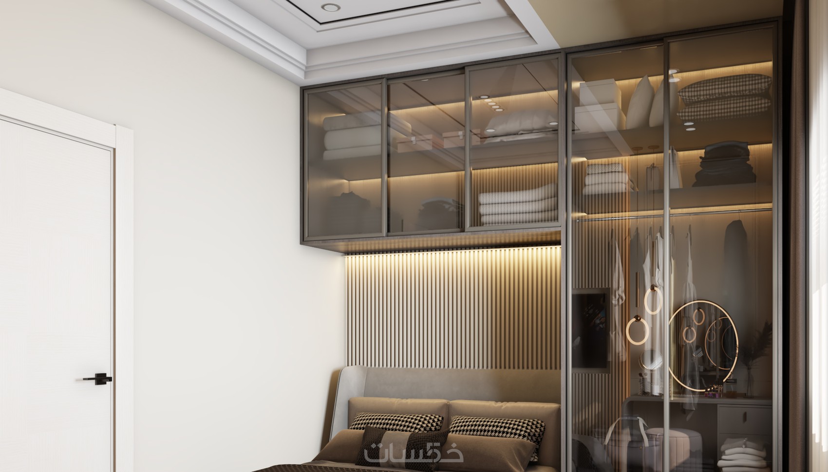 تصميم داخلى وديكورات 3D (غرفة النوم) Interior design - خمسات