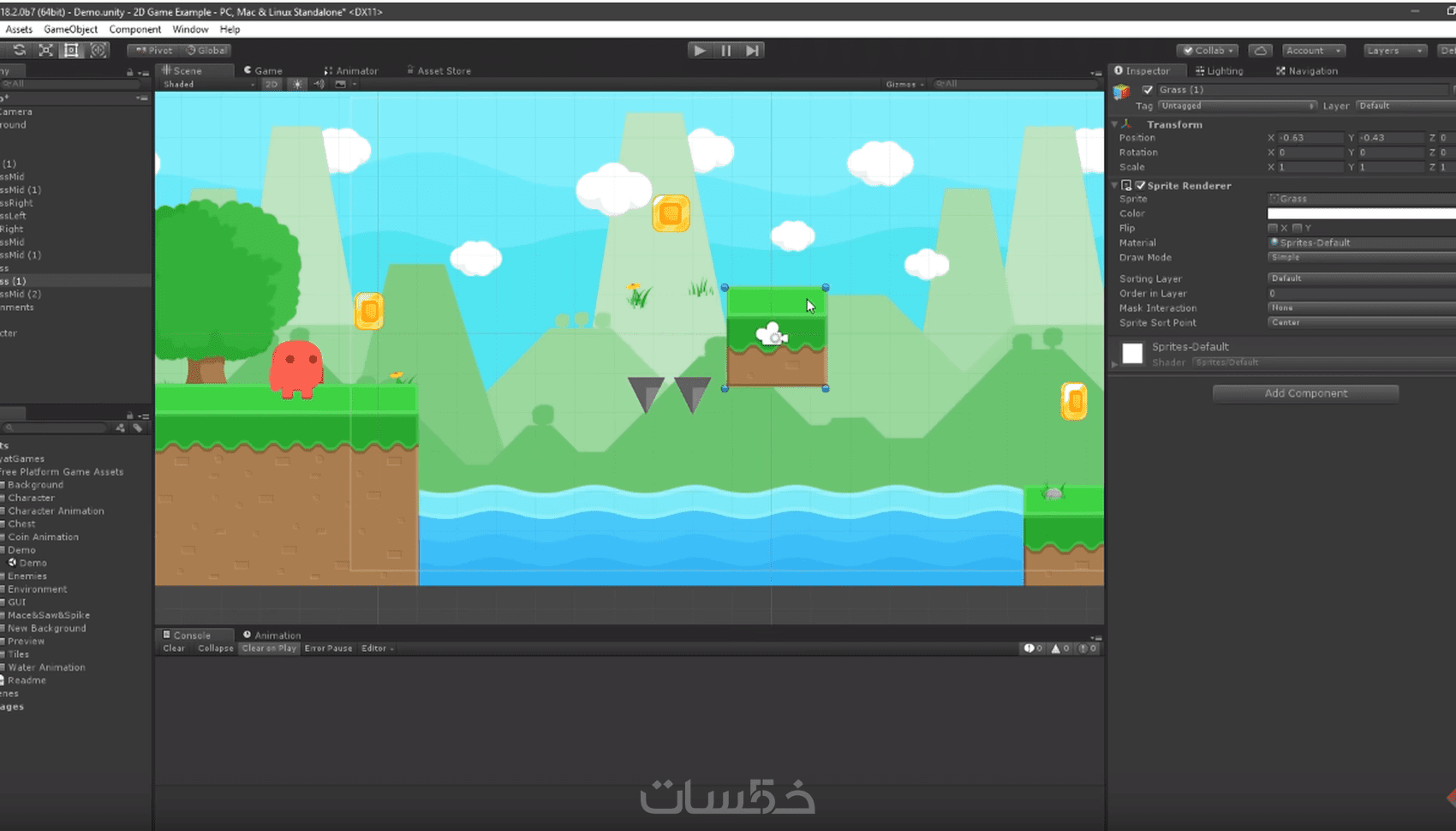 تطوير لعبة2d بسيطة حسب الطلب - خمسات
