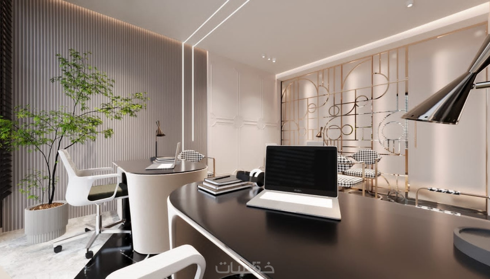 تصميم داخلي مكتب اداري office - خمسات