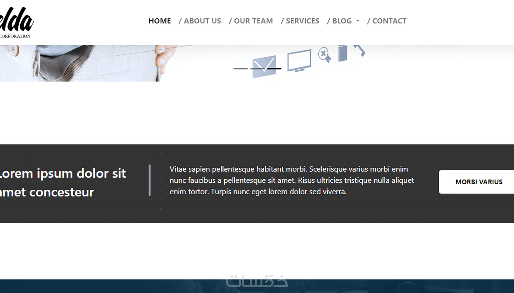تصميم او برمجة موقع HTML+ CSS + JavaScript - خمسات