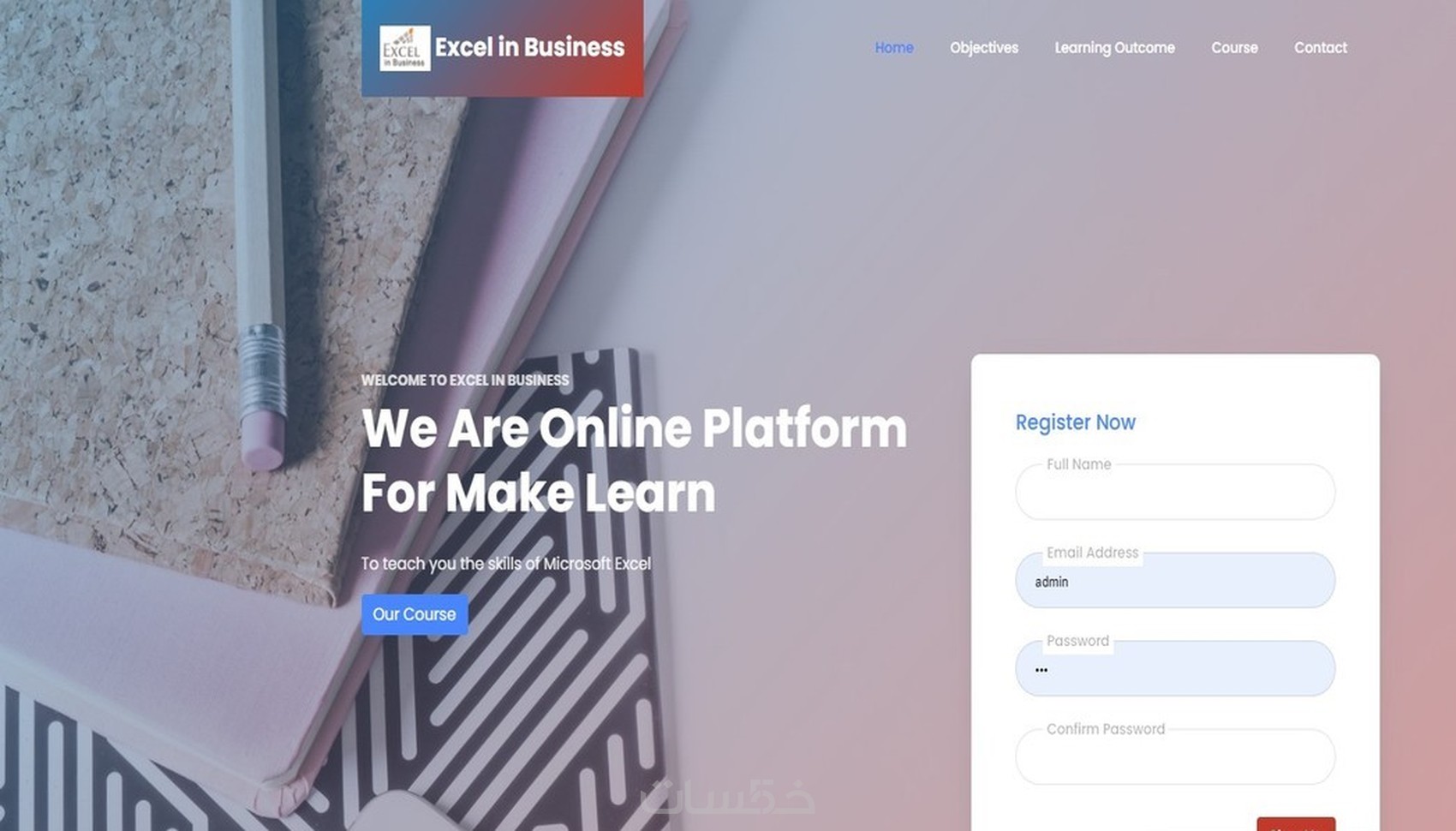 تصميم او برمجة موقع HTML+ CSS3 - خمسات
