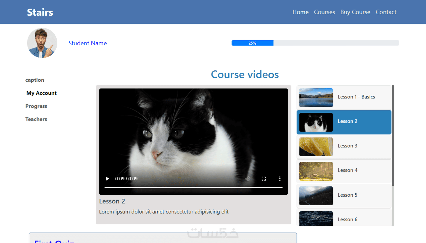 بناء واجهة مستخدم بلغة البرمجة Java script و CSS , HTML - خمسات