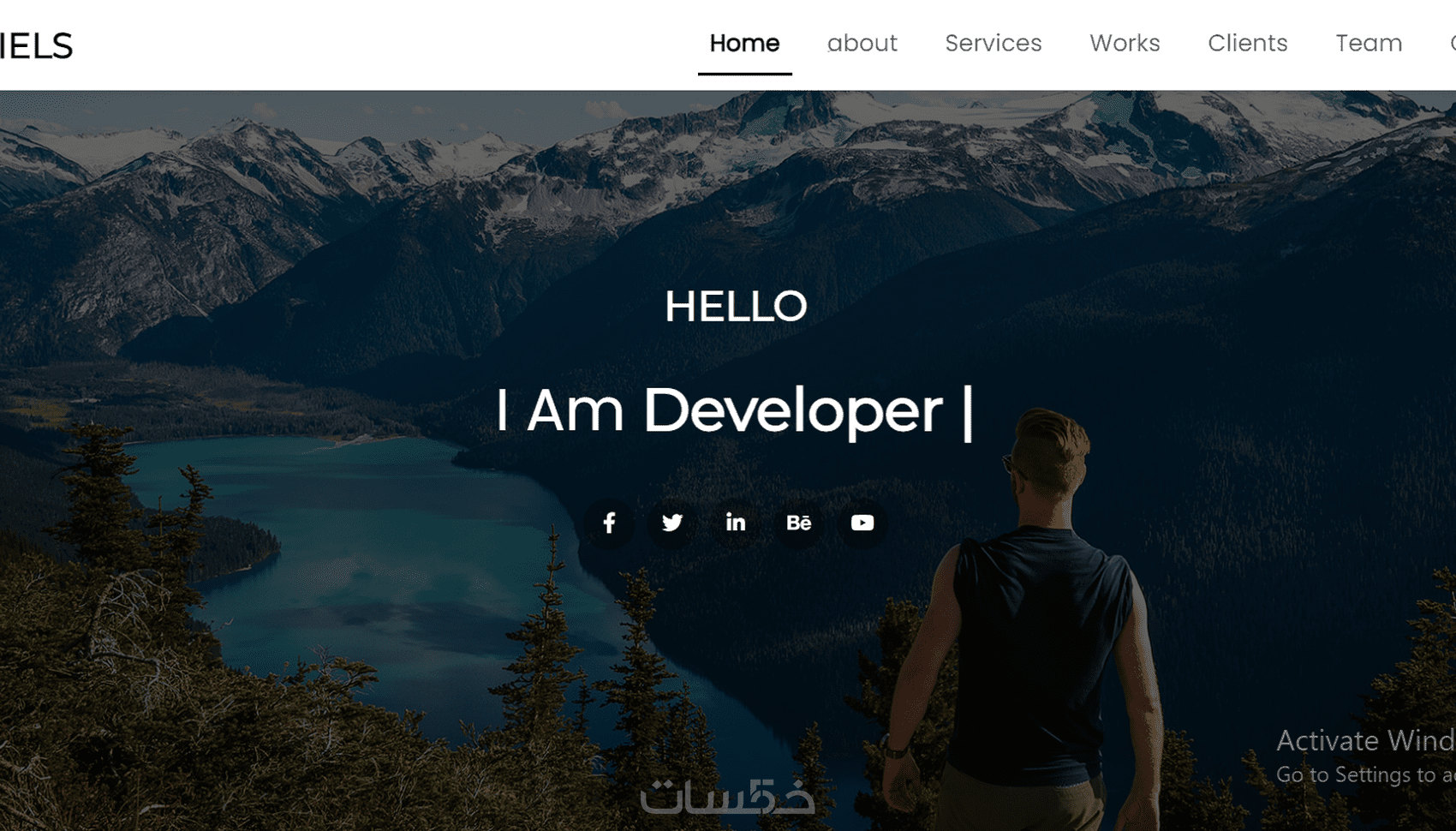 تصميم موقع ويب by html CSS bootstrap - خمسات