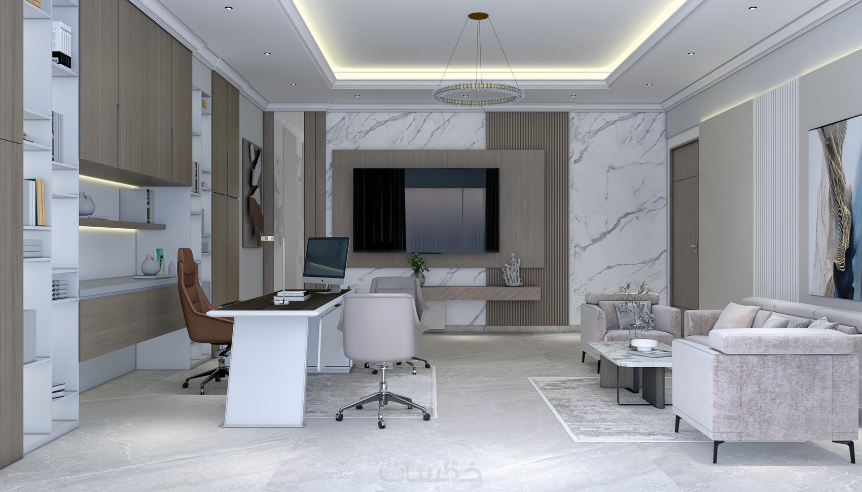 تصميم داخلي وخارجي فيلا شقق سكنية مكاتب عيادات شركات - خمسات