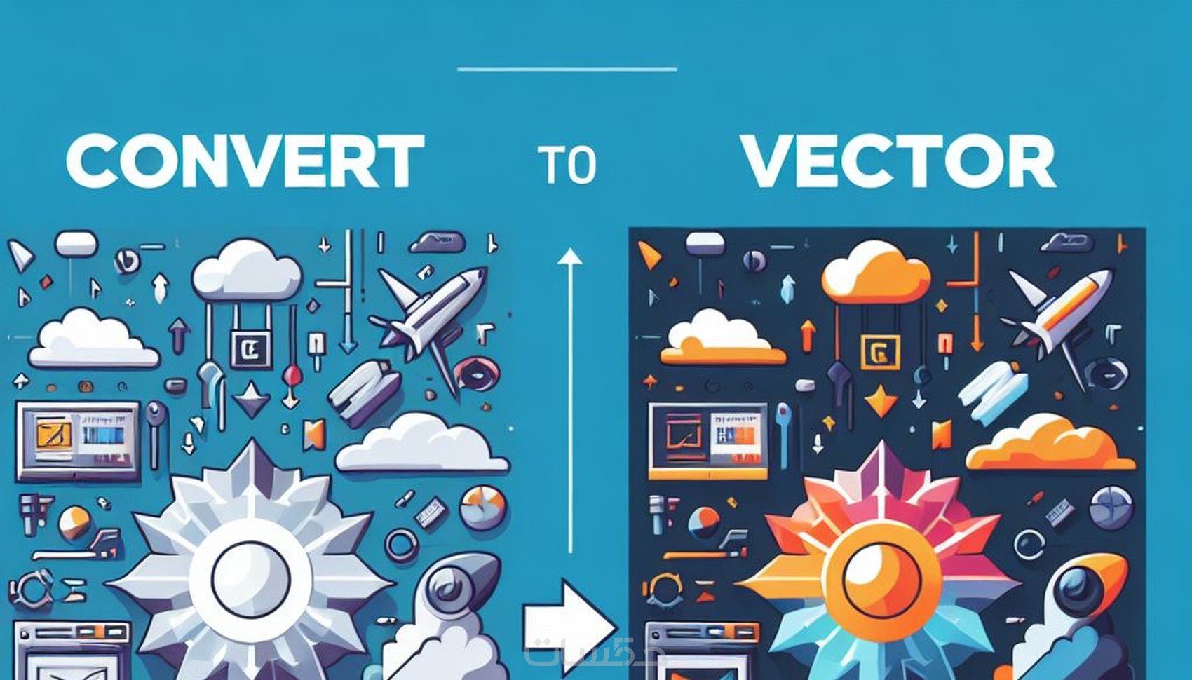 التحويل إلى vector بدقة عالية - خمسات