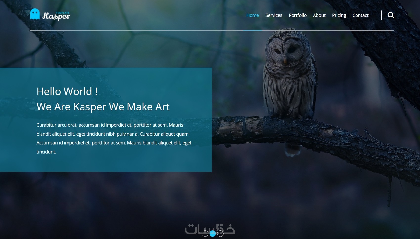 تصميم موقع كامل باستخدام HTML و CSS - خمسات
