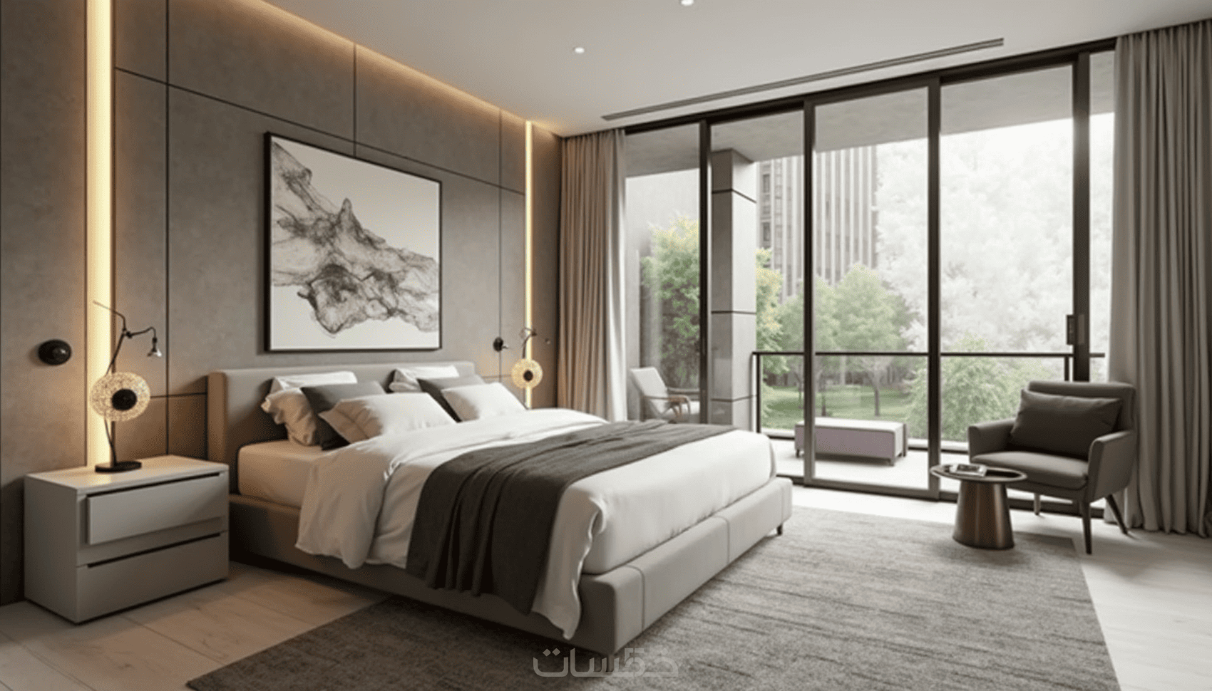 تصميم داخلي مودرن لغرفة نومك - خمسات