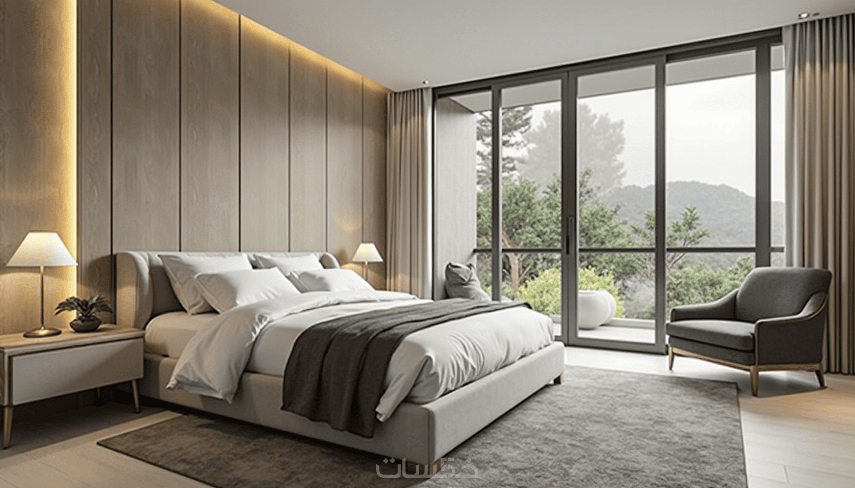 تصميم داخلي مودرن لغرفة نومك - خمسات