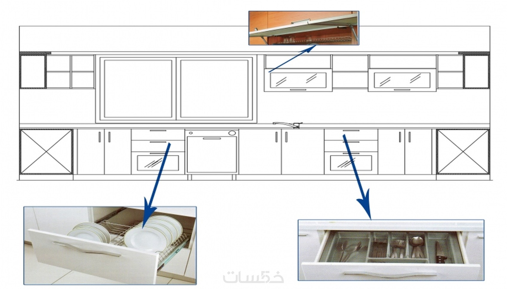 أصمم مطبخك على الأوتوكاد خمسات
