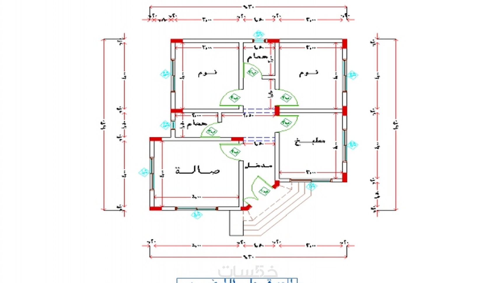 رسومات هندسية معمارية للمنازل