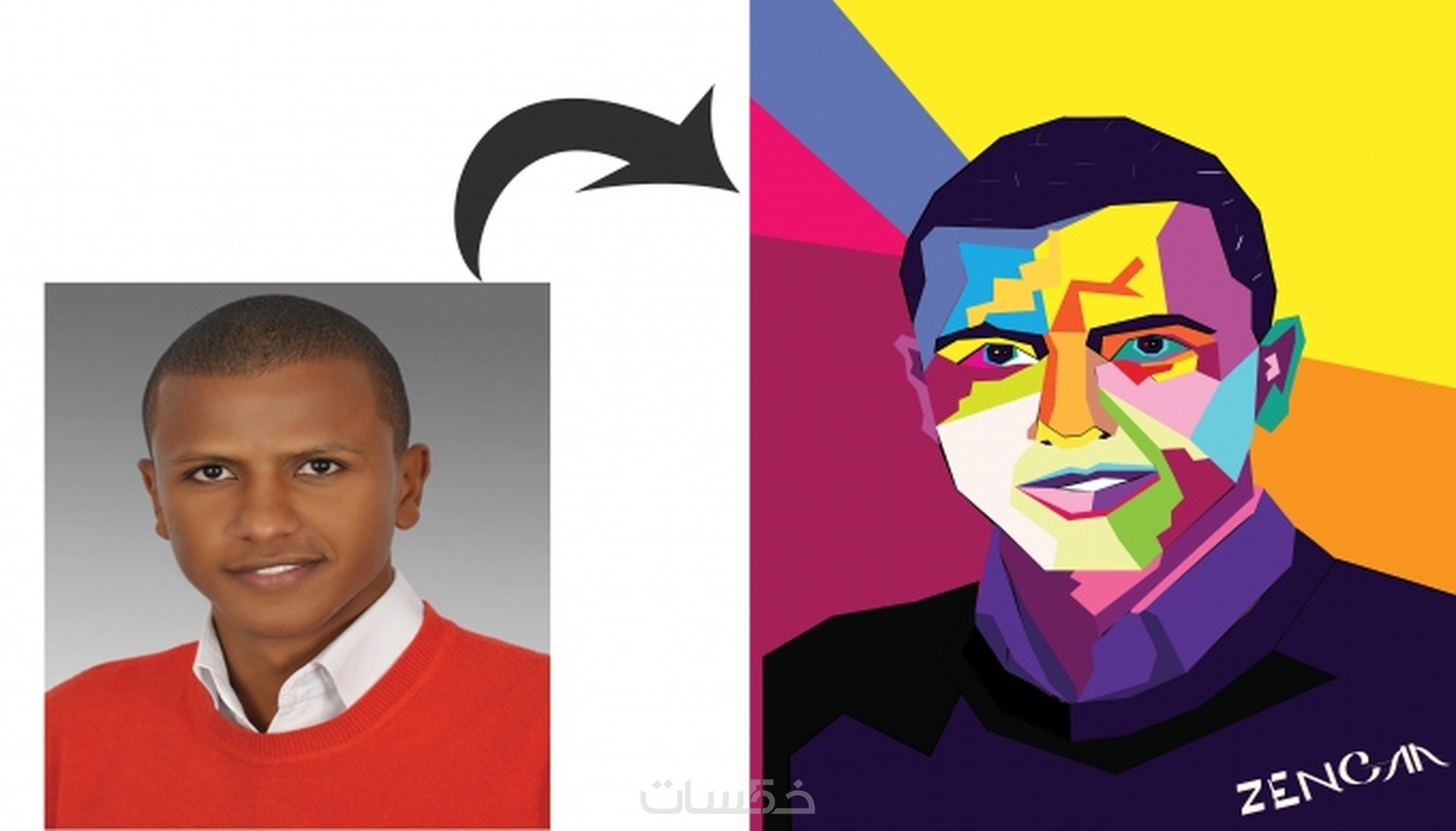 رسم الصوره الشخصيه او البورتريه بجوده عاليه فيكتور خمسات