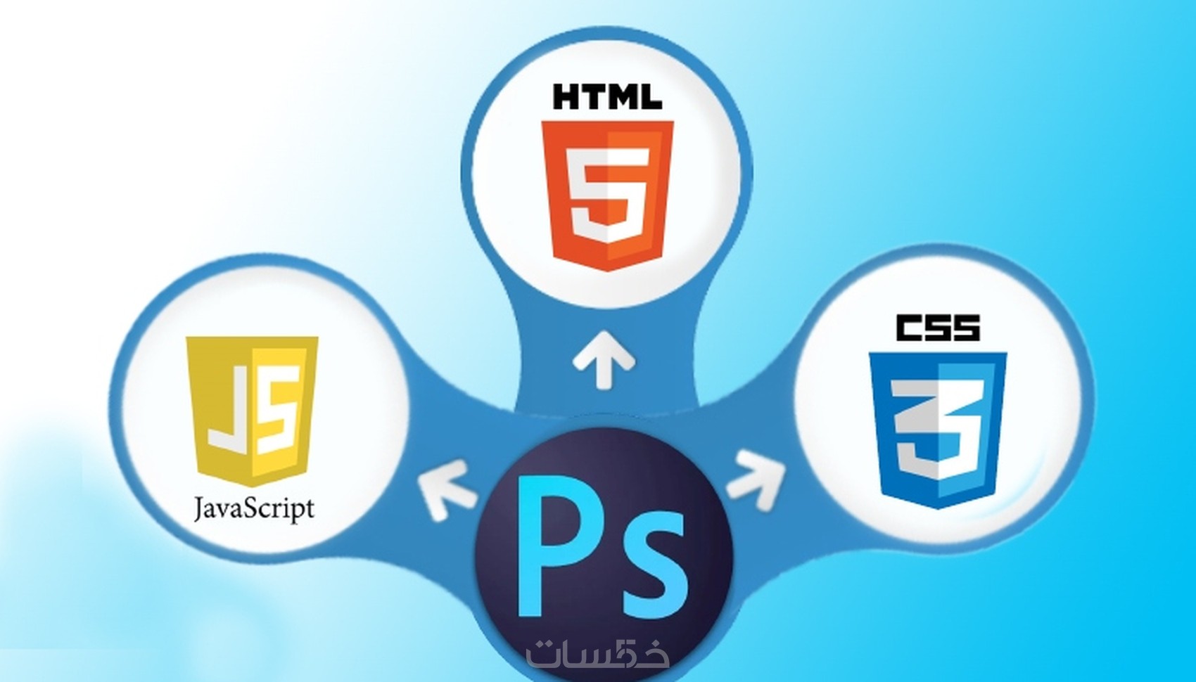 تحويل ملف psd فوتو شوب الى موقع html css javascript - خمسات