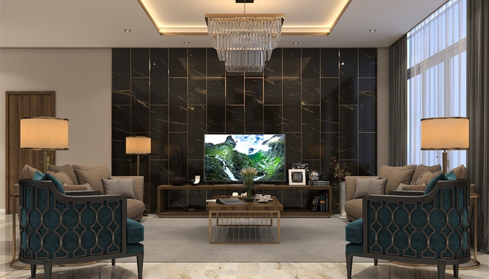 تصميم ديكور داخلي لأي فراغ معماري خمسات
