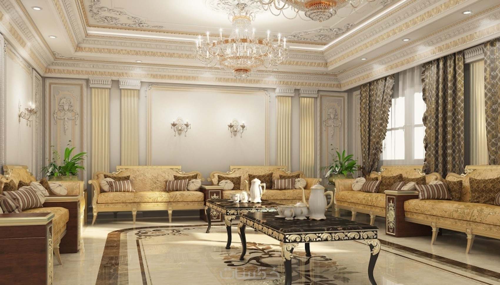 تصميم 3D للشقق السكنية أو أي فراغ داخلي الـ2 متر مربع ب5 خمسات